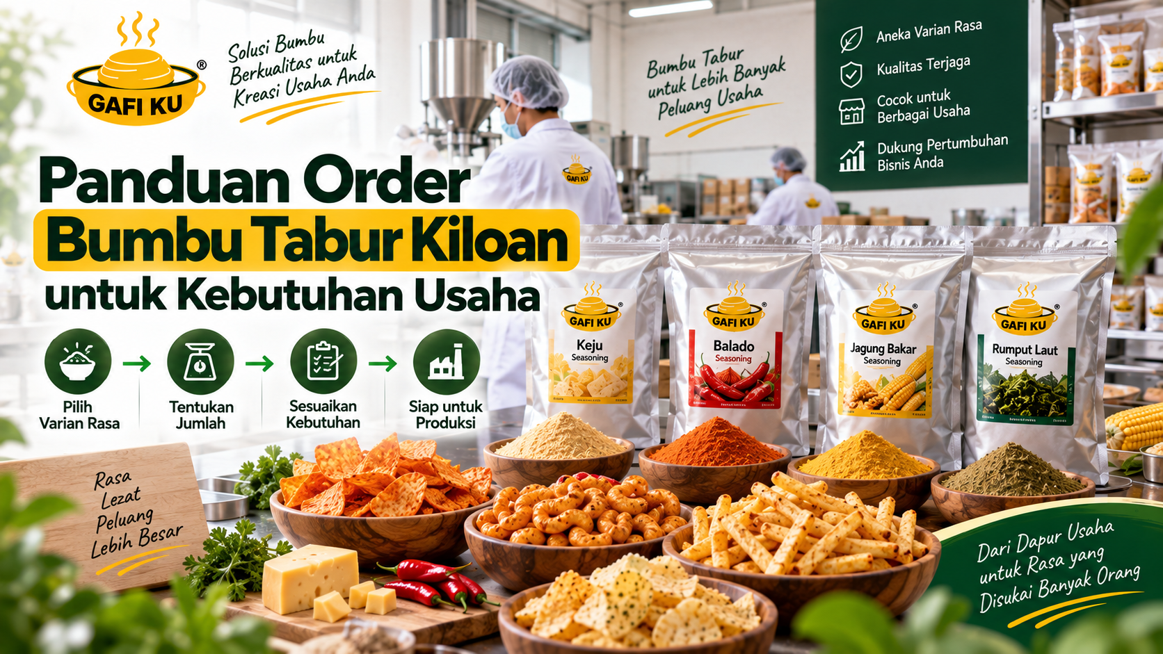 Panduan Order Bumbu Tabur Kiloan untuk Kebutuhan Usaha