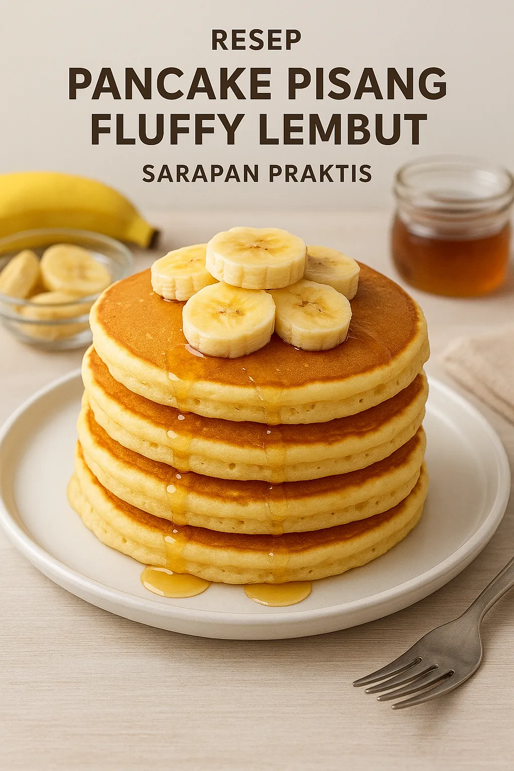 Resep Pancake Pisang Fluffy Lembut, Sarapan Praktis