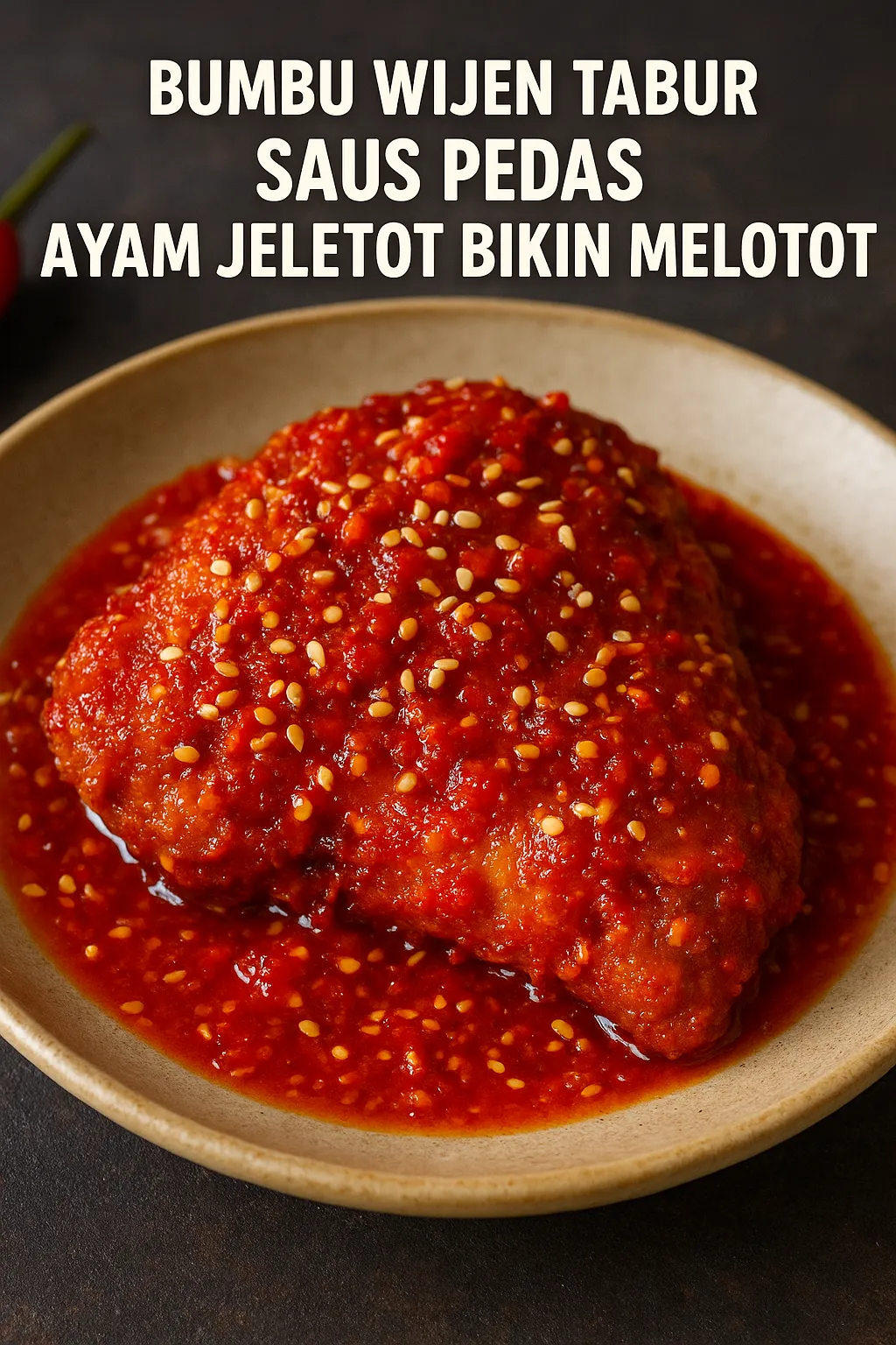 Bumbu Wijen Tabur Saus Pedas Ayam Jeletot Bikin Melotot