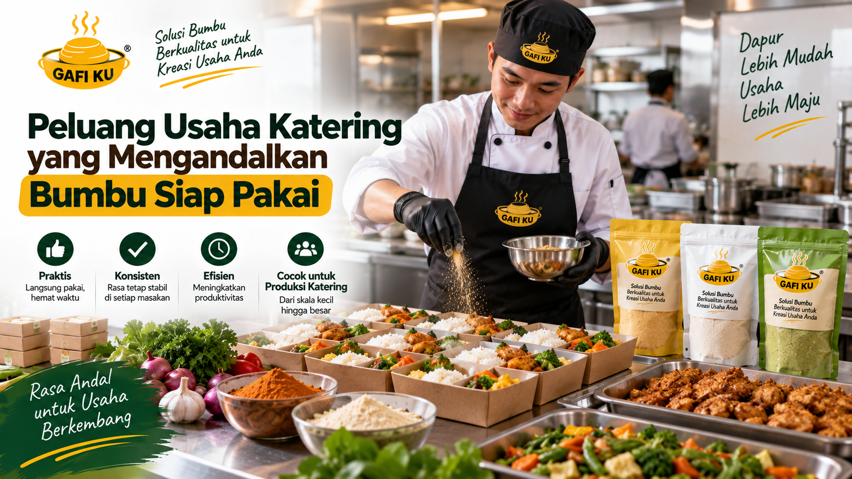 Peluang Usaha Katering yang Mengandalkan Bumbu Siap Pakai