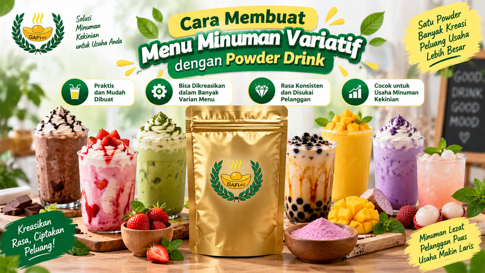 Cara Membuat Menu Minuman Variatif dengan Powder Drink