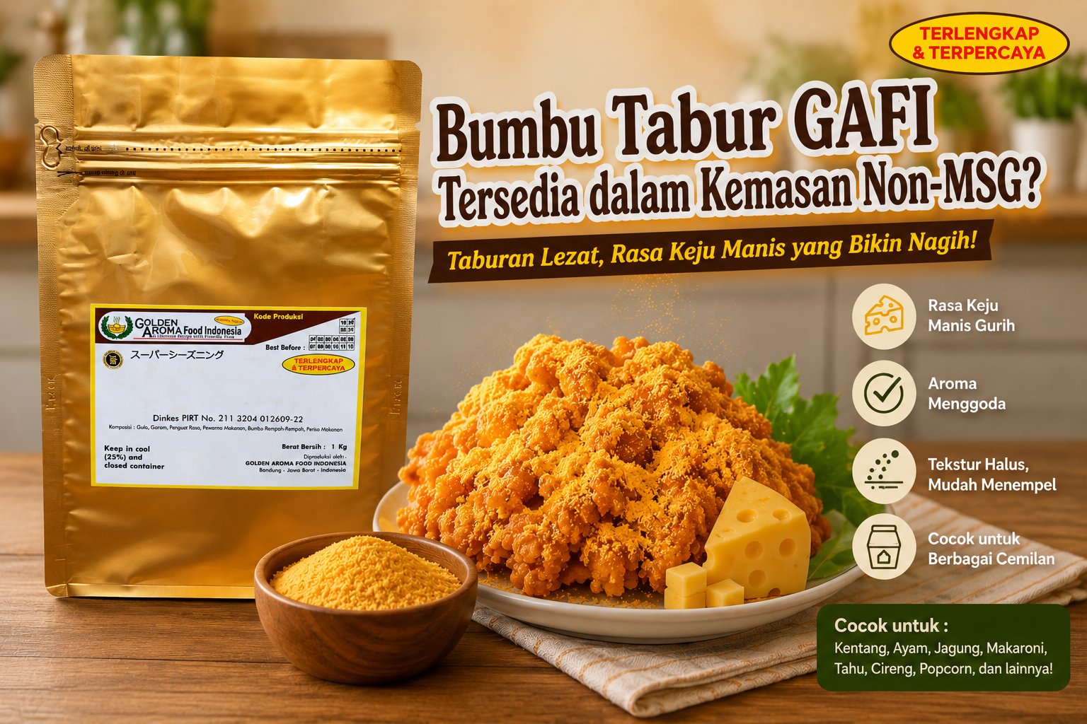 Apakah Bumbu Tabur GAFI Tersedia dalam Kemasan Non-MSG?