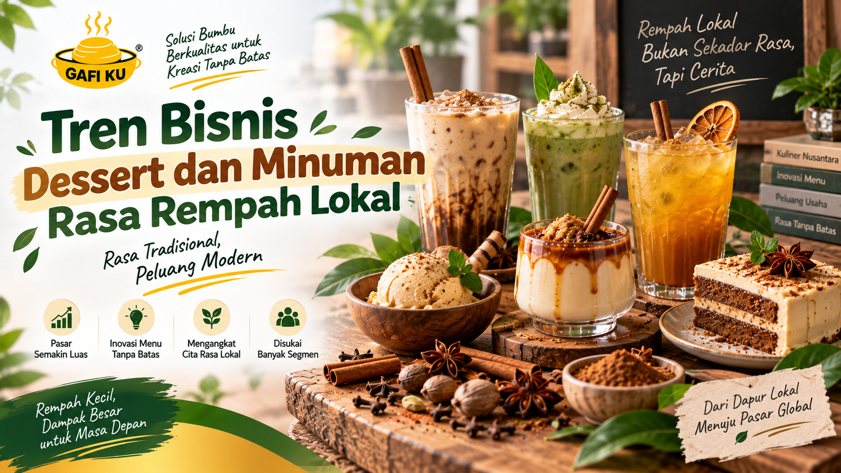 Tren Bisnis Dessert dan Minuman Rasa Rempah Lokal