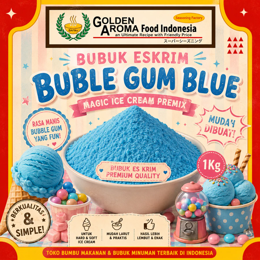 Bubuk Eskrim Buble Gum Blue